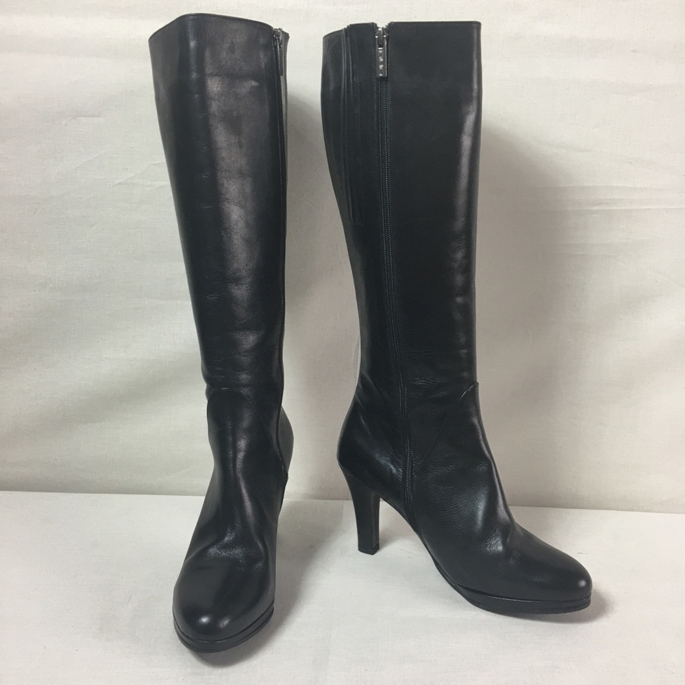 Duo High Heel Boot - Black - UK 41 Wide Calf